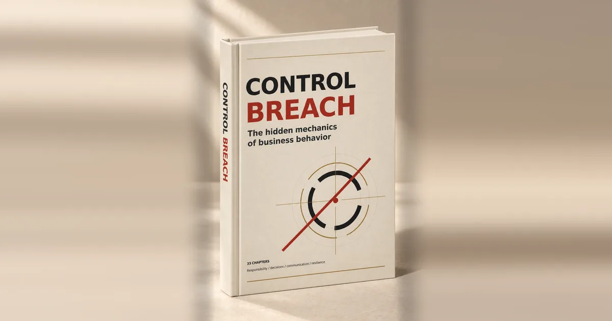 CONTROL BREACH — The Hidden Mechanics of Business Behavior, a business book by Tidy Cents