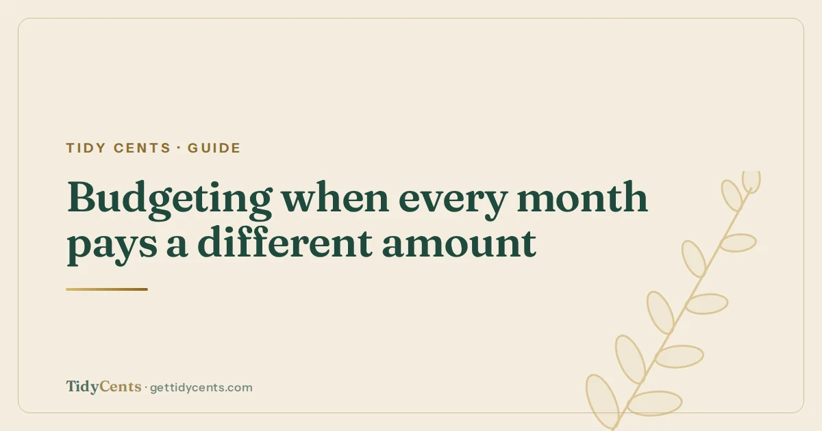 How to budget on an irregular income (the percentile method)