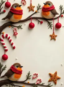Greeting card for Christmas, playful style — free printable, fill in your own words