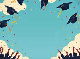 Greeting card for Graduation, playful style — free printable, fill in your own words