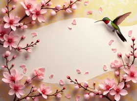 Greeting card for Mother's Day, romantic style — free printable, fill in your own words
