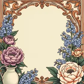 Greeting card for Mother's Day, warm style — free printable, fill in your own words