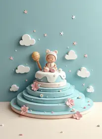 Greeting card for New baby, warm style — free printable, fill in your own words
