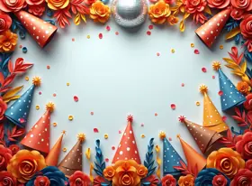 Greeting card for New Year, playful style — free printable, fill in your own words