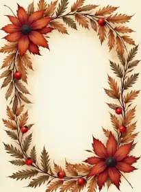 Greeting card for Thanksgiving, elegant style — free printable, fill in your own words