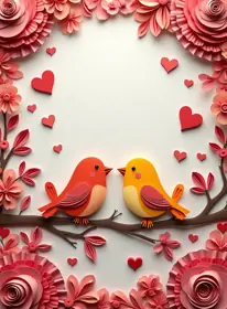 Greeting card for Valentine's Day, playful style — free printable, fill in your own words
