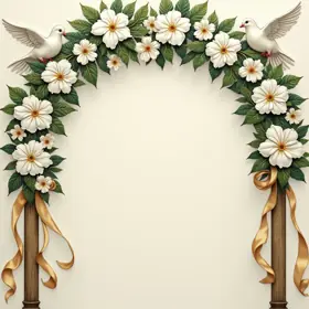 Greeting card for Wedding, elegant style — free printable, fill in your own words