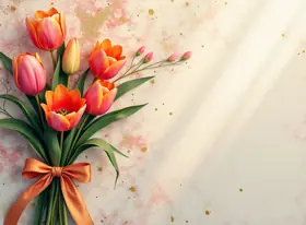 Greeting card for Women's Day, romantic style — free printable, fill in your own words