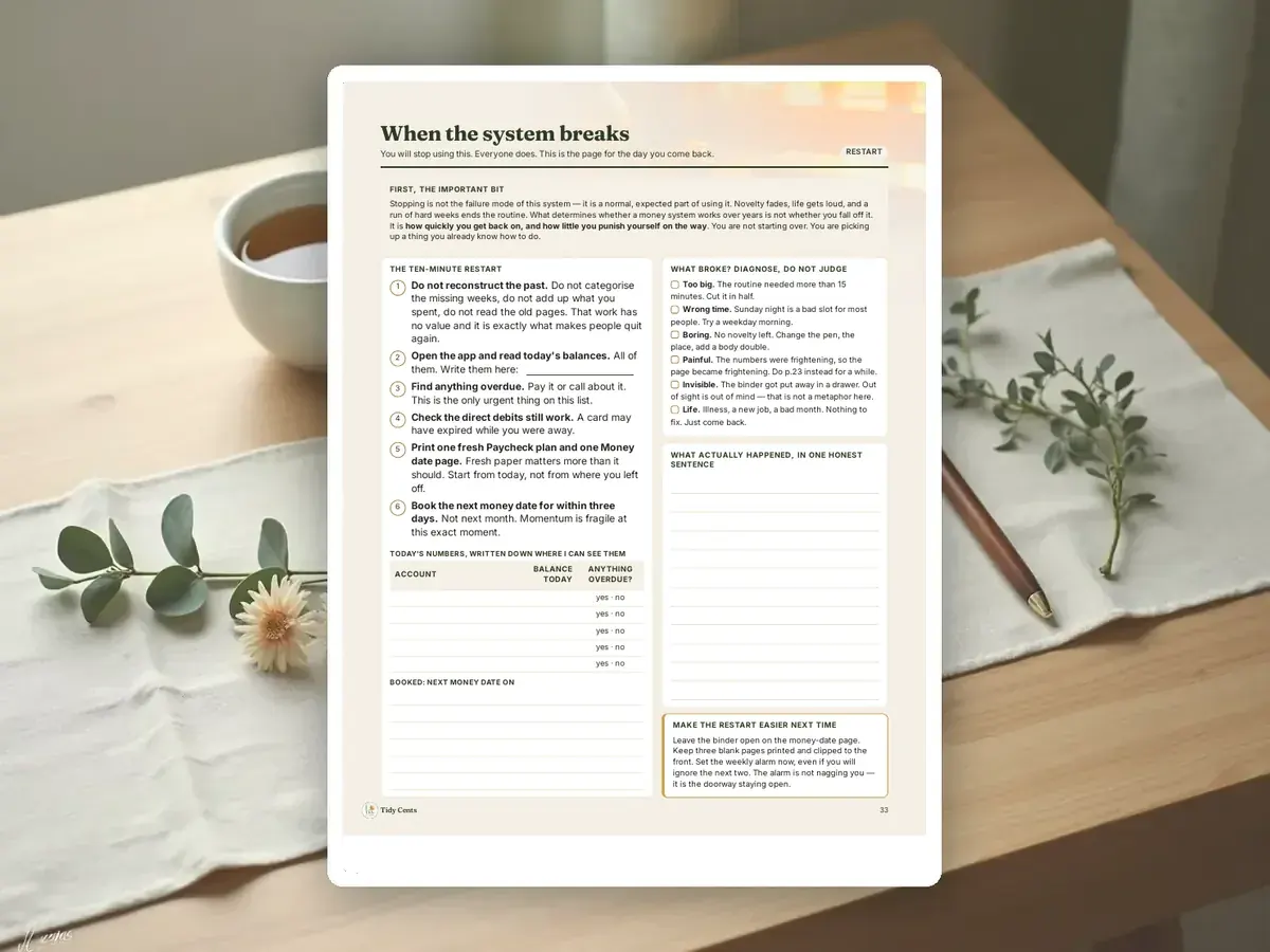 ADHD Budget Binder — Page 33