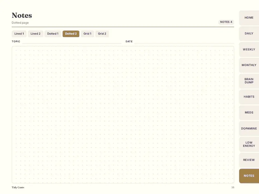 ADHD Daily Planner (Digital + Printable) — Page 38