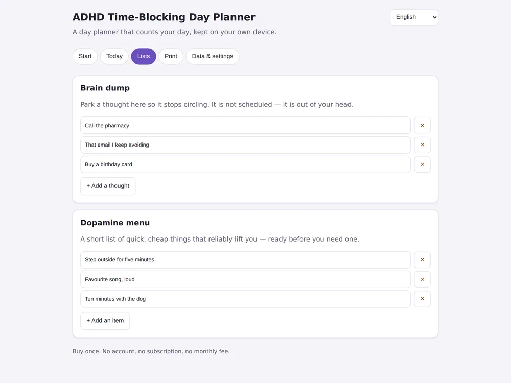 Agenda Giornaliera a Blocchi Orari per l'ADHD — Pagina 4