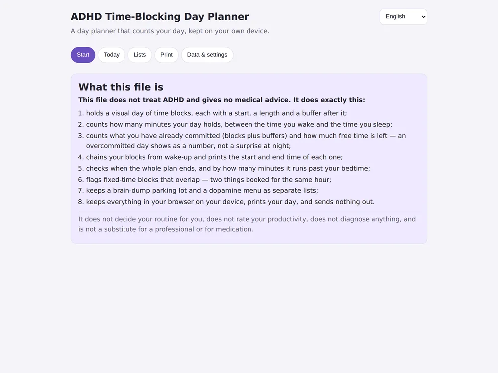 Agenda Giornaliera a Blocchi Orari per l'ADHD — Pagina 5