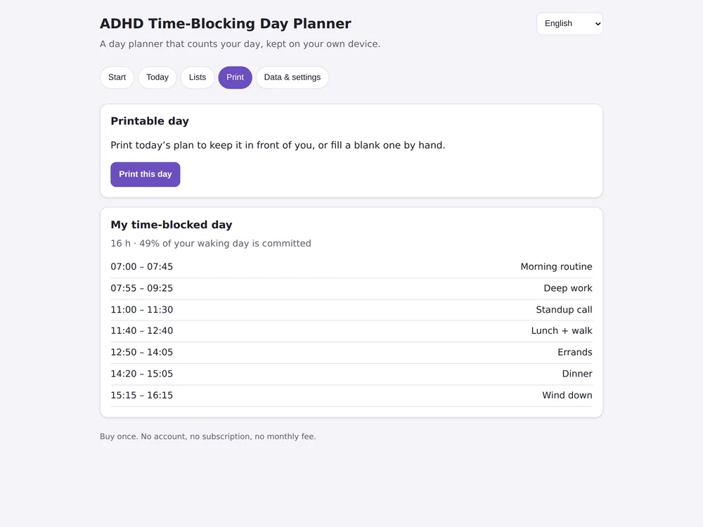 Agenda Giornaliera a Blocchi Orari per l'ADHD — Pagina 6