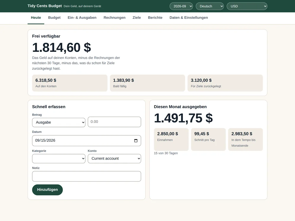 Tidy Cents Budget App — Page 10