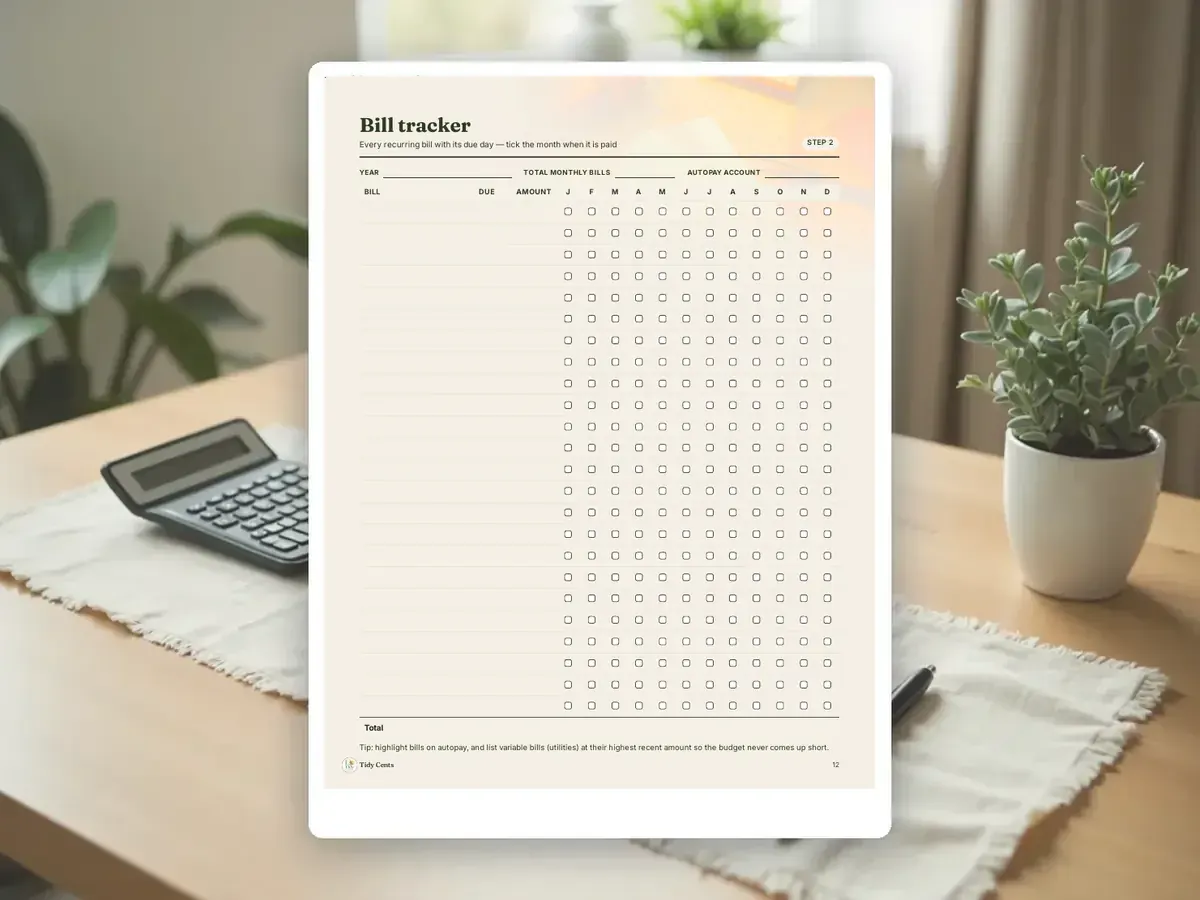 Budget Binder Printable Kit — Page 12