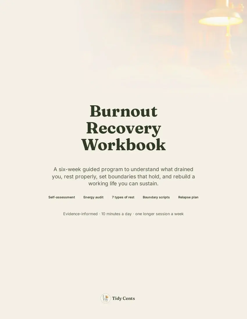 Burnout Recovery Workbook — Page 1