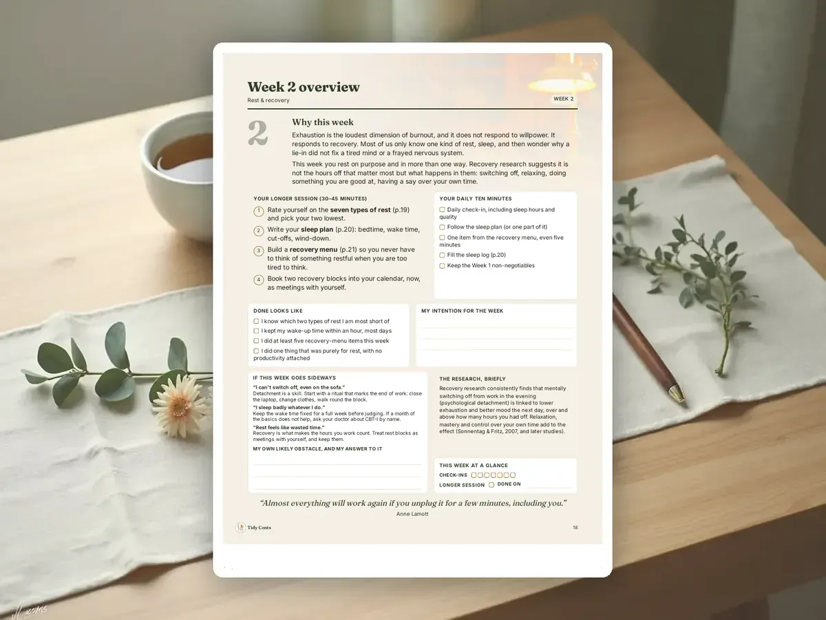 Burnout Recovery Workbook — Page 18