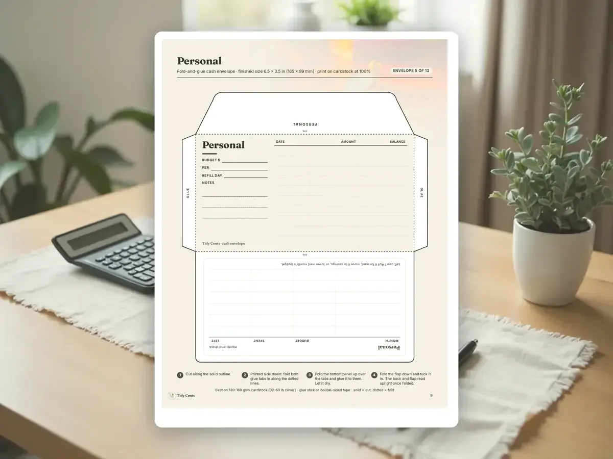 Cash Envelope System Printables — Page 9