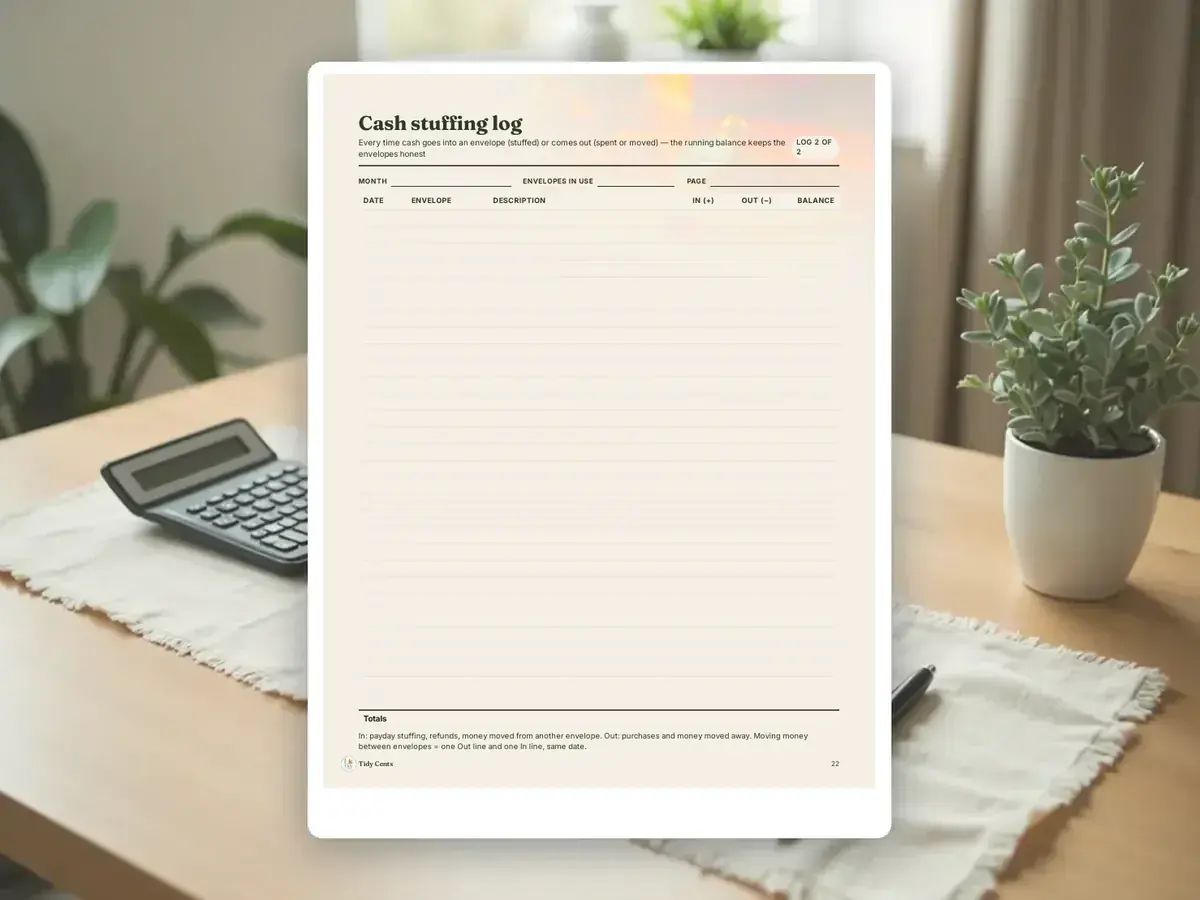 Cash Envelope System Printables — Page 22