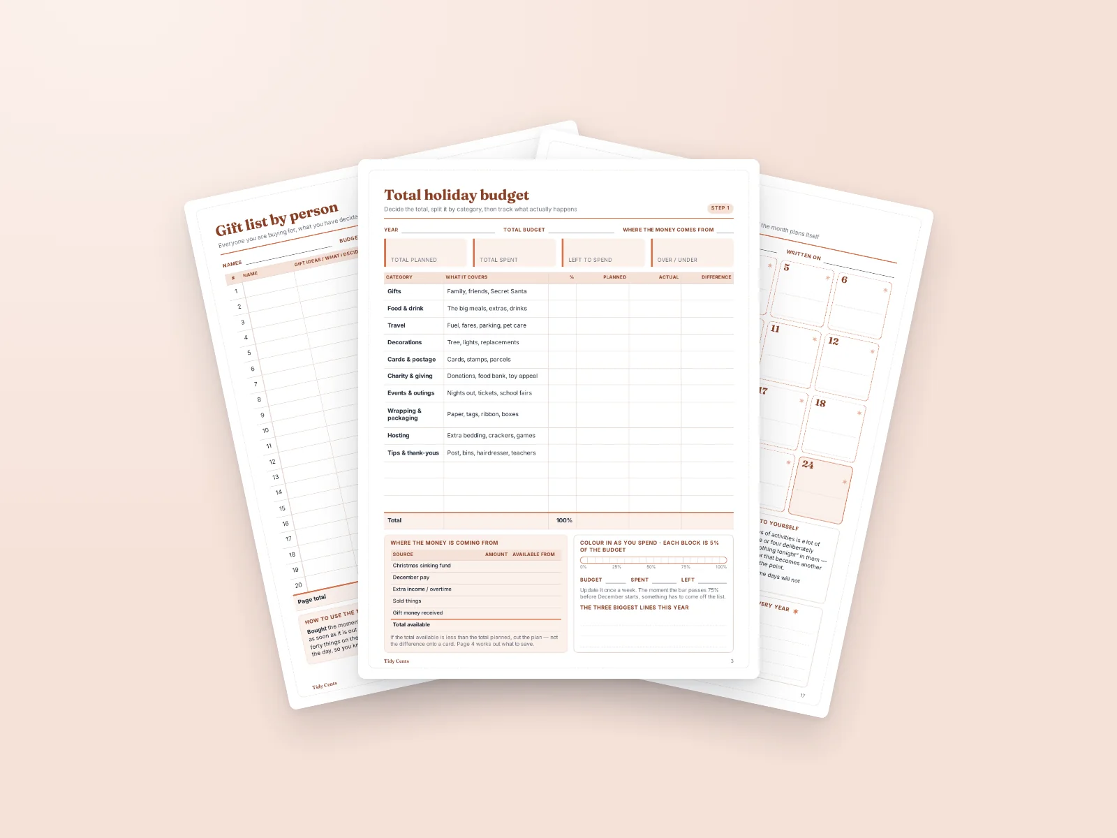 Christmas Budget & Gift Planner preview