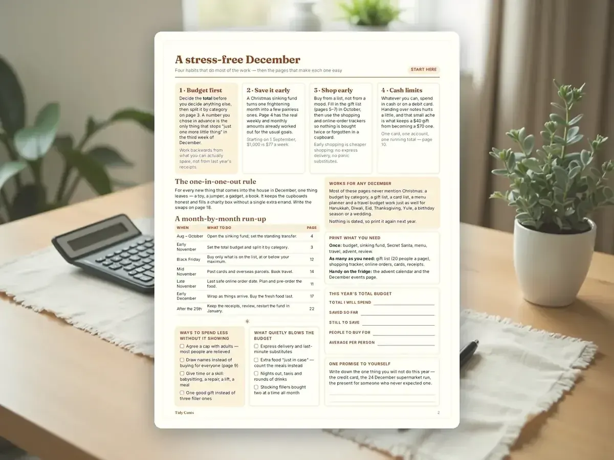 Christmas Budget & Gift Planner — Page 2