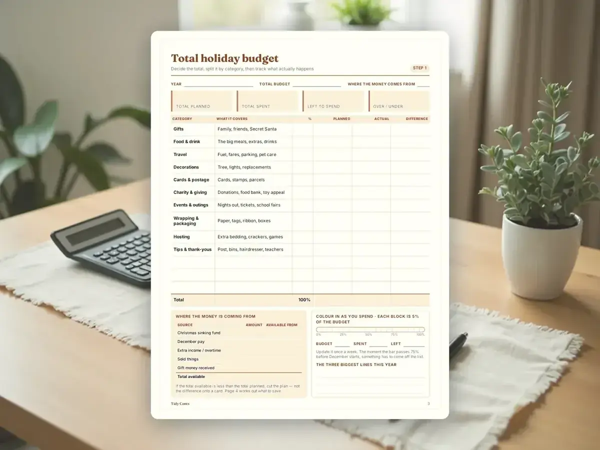 Christmas Budget & Gift Planner — Page 3