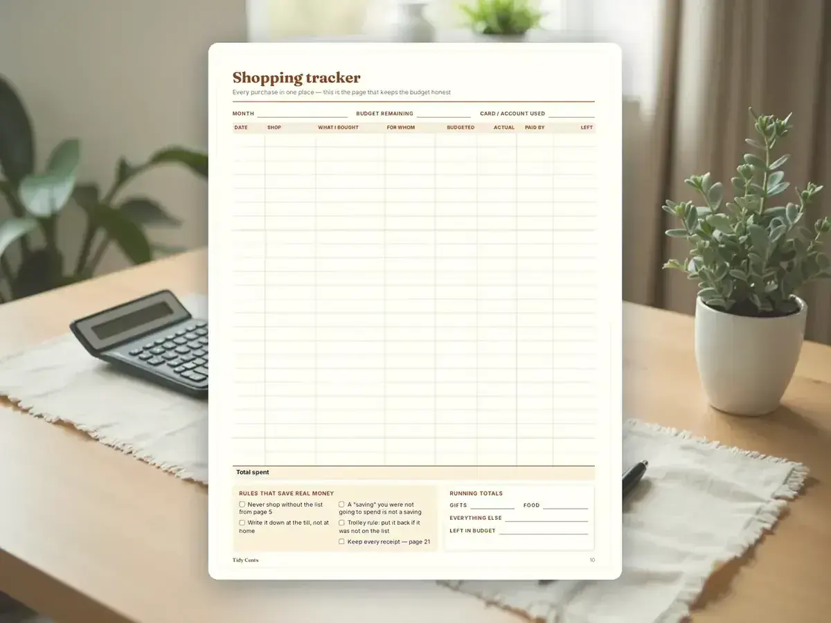 Christmas Budget & Gift Planner — Page 10
