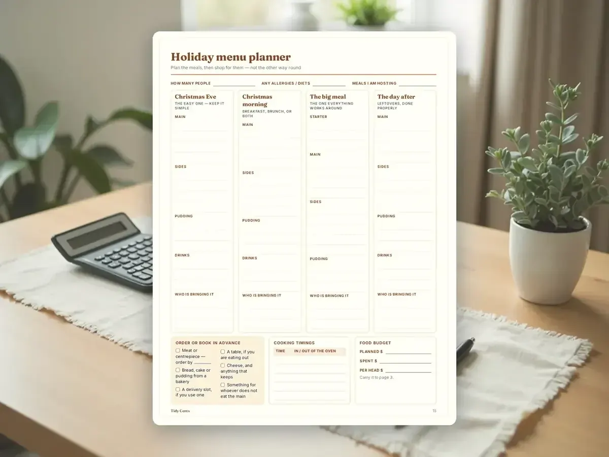 Christmas Budget & Gift Planner — Page 15