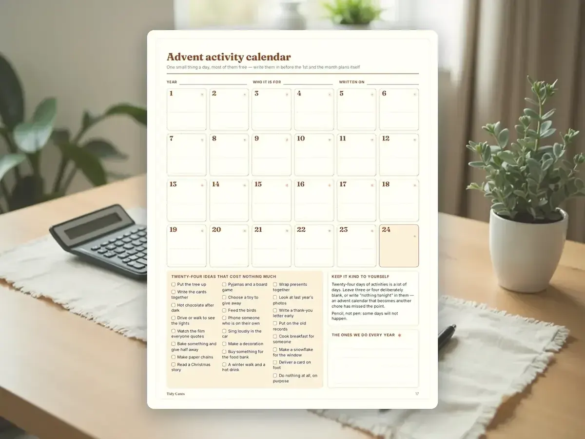 Christmas Budget & Gift Planner — Page 17