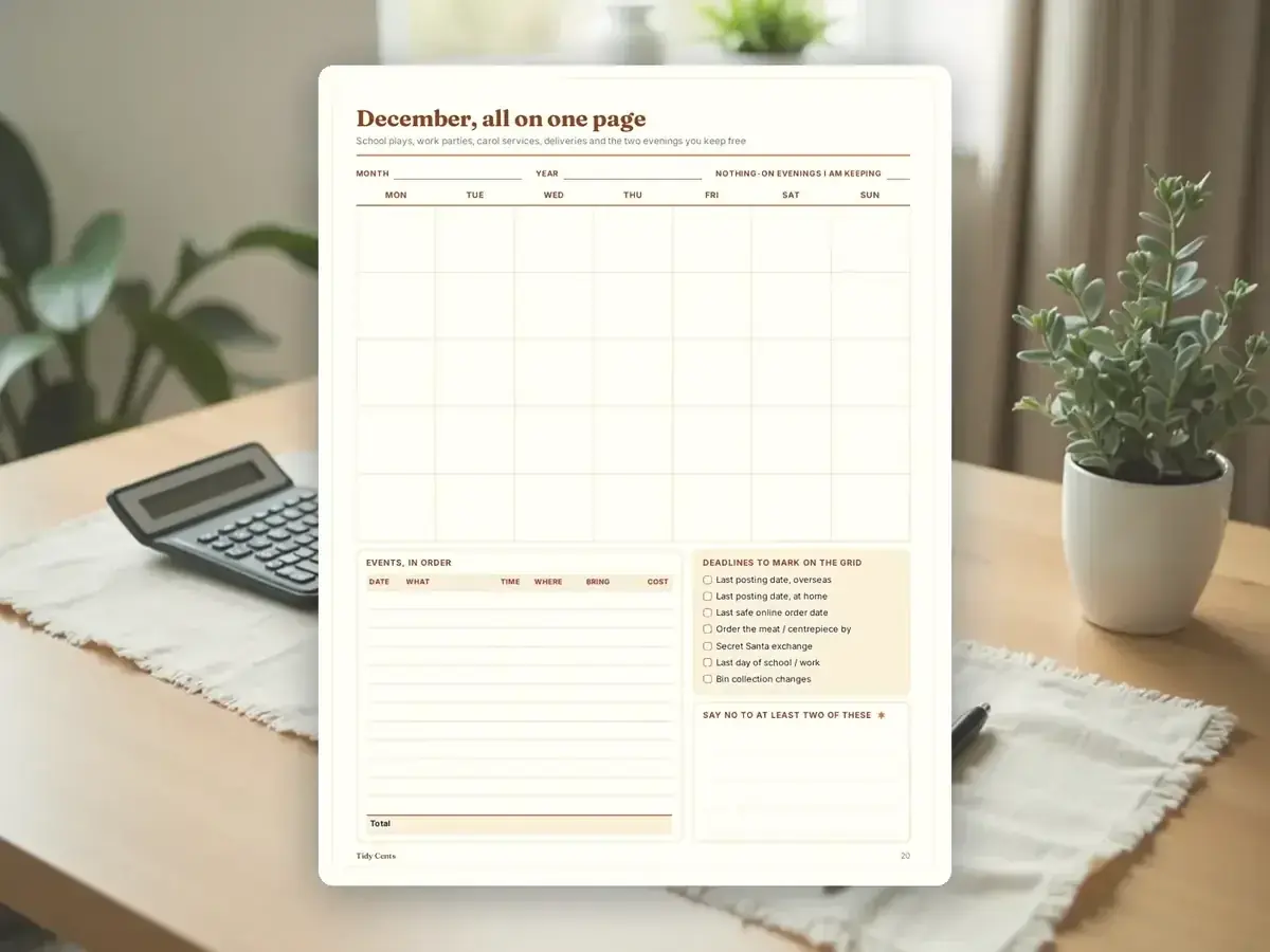 Christmas Budget & Gift Planner — Page 20