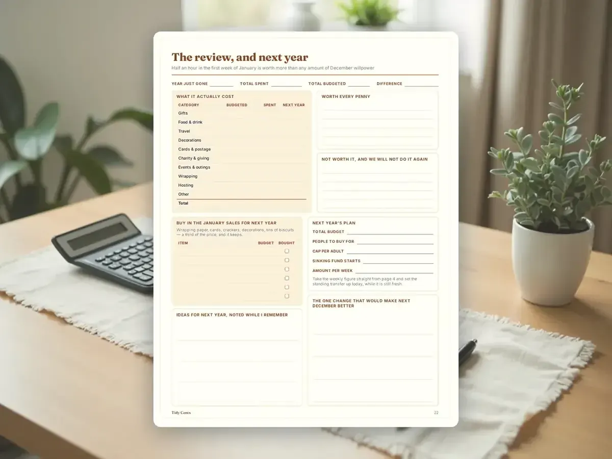 Christmas Budget & Gift Planner — Page 22
