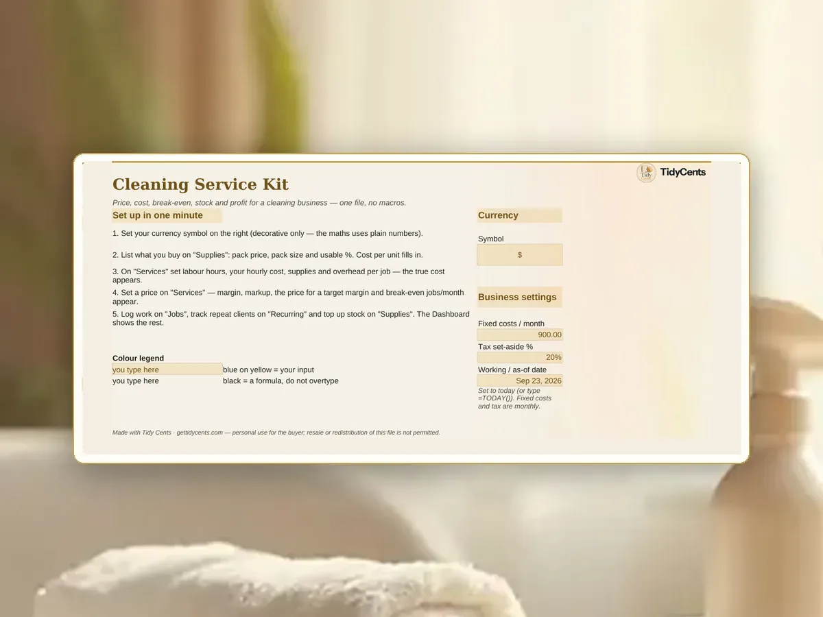 Cleaning Service Kit — Page 1