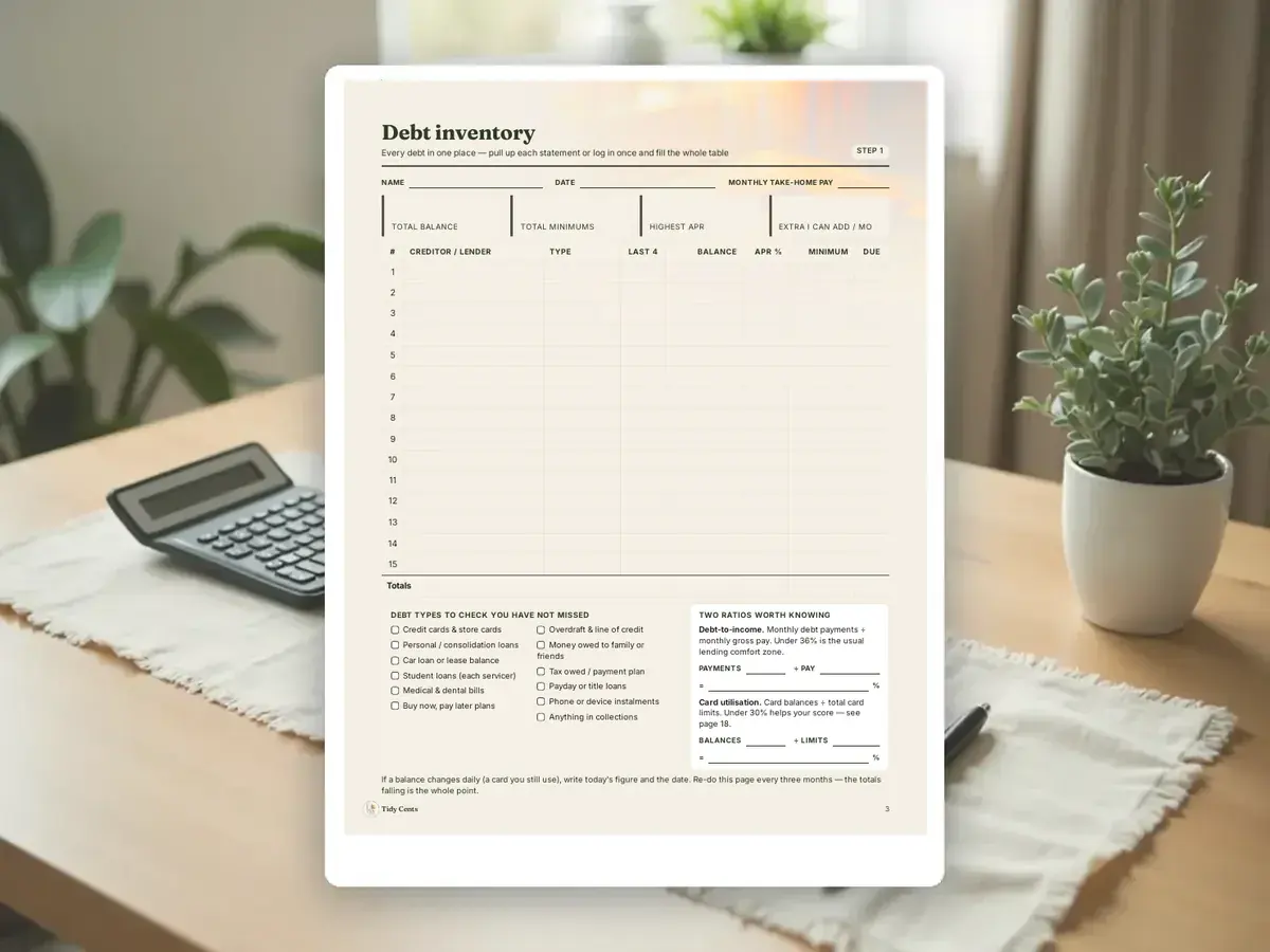 Debt Payoff Printables — Page 3