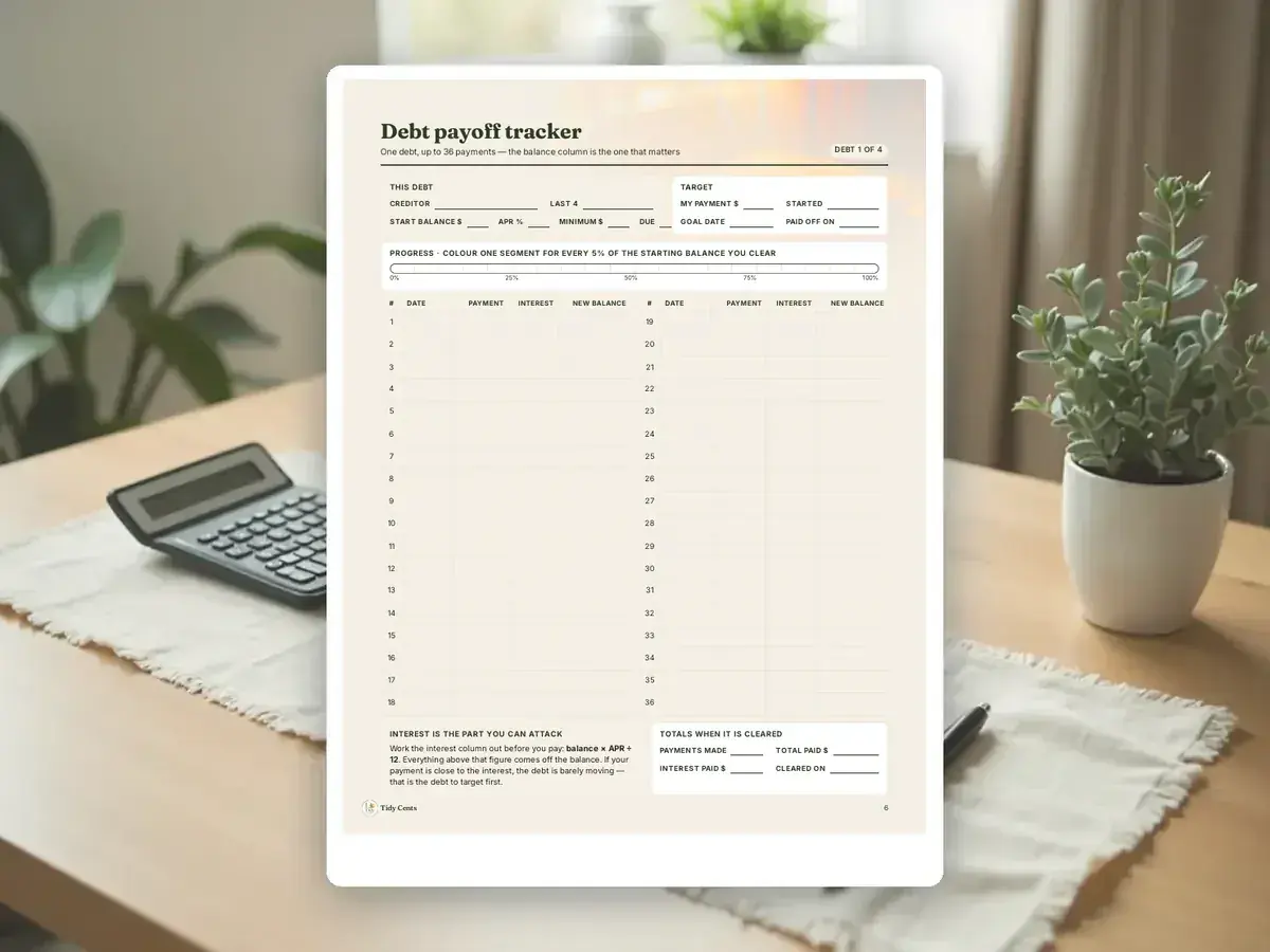 Debt Payoff Printables — Page 6