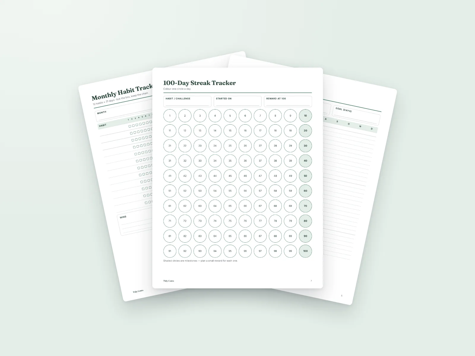 Habit Tracker Printables preview