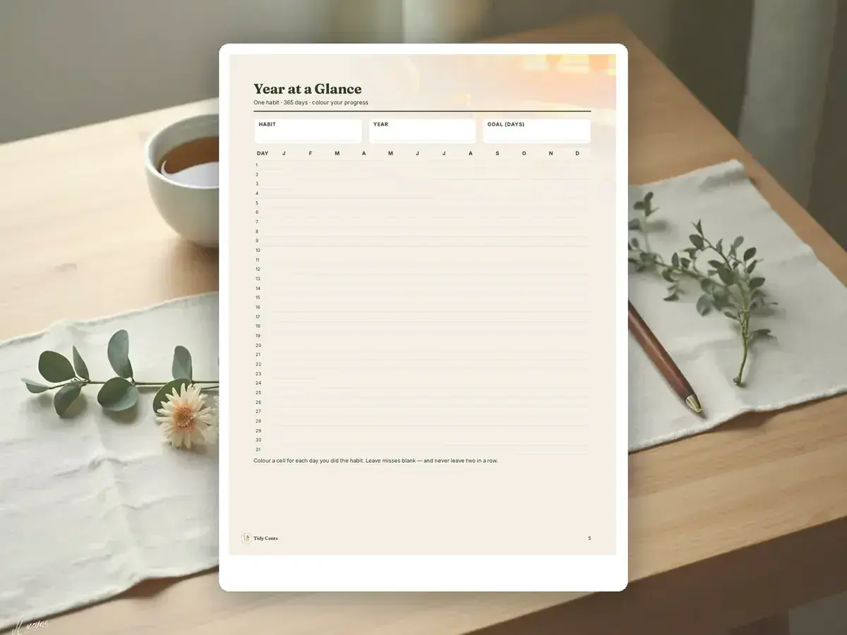 Habit Tracker Printables — Page 5