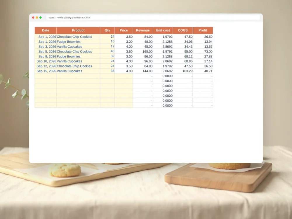 Home Bakery Business Kit — Page 6
