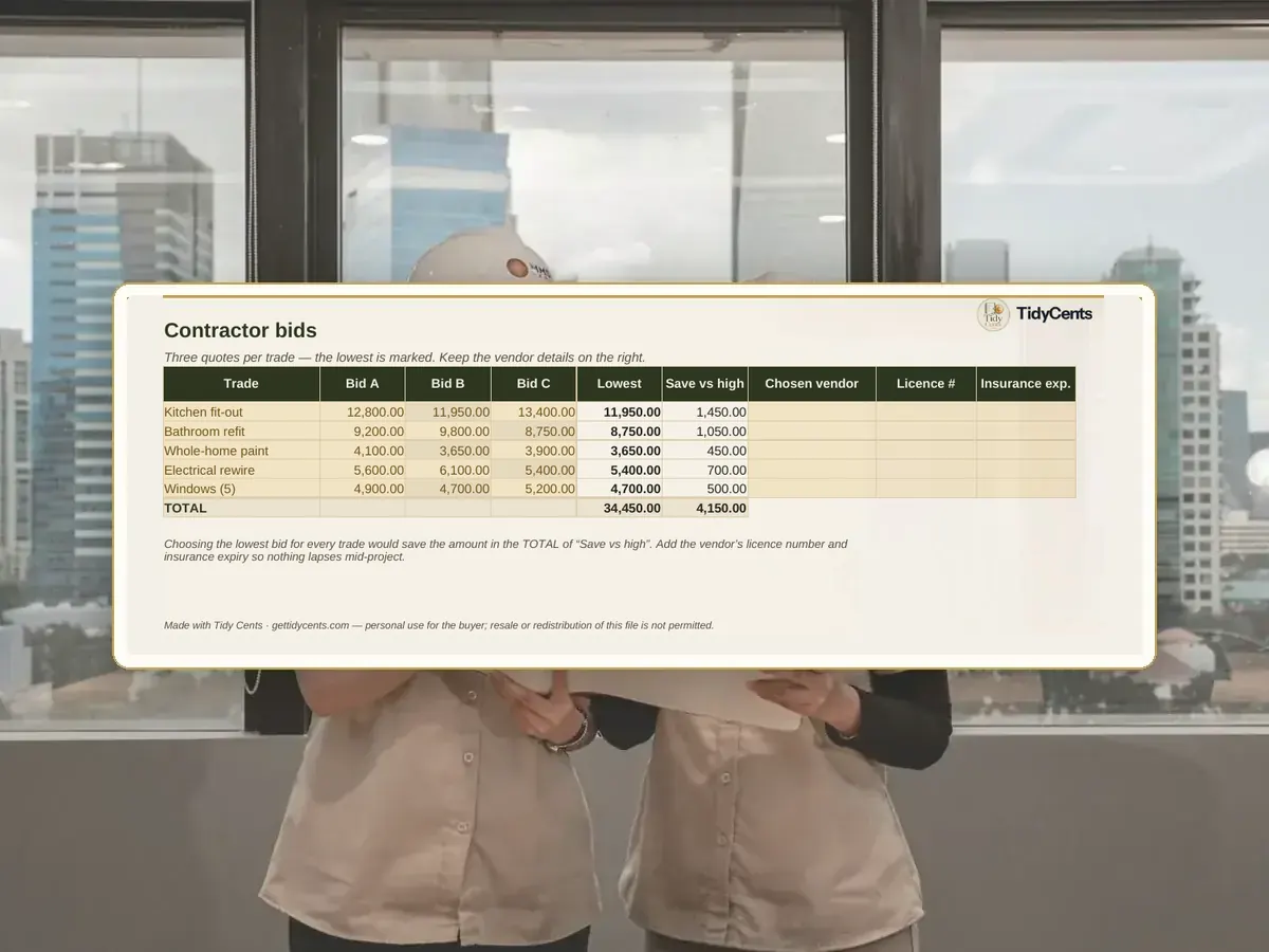Home Renovation Cost Estimator & Project Tracker — Page 6