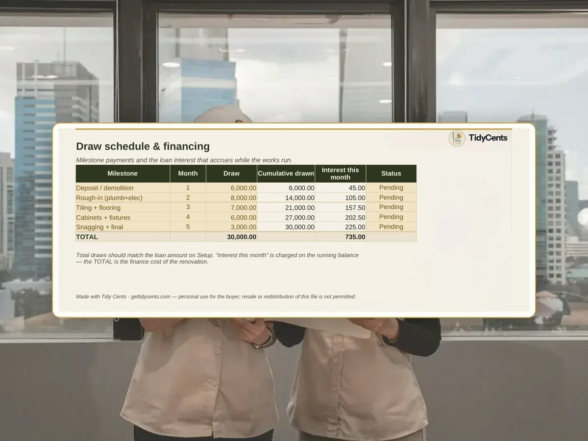 Home Renovation Cost Estimator & Project Tracker — Page 7