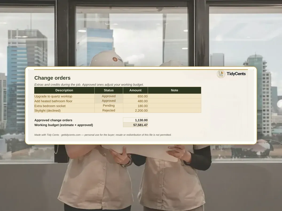 Home Renovation Cost Estimator & Project Tracker — Page 8