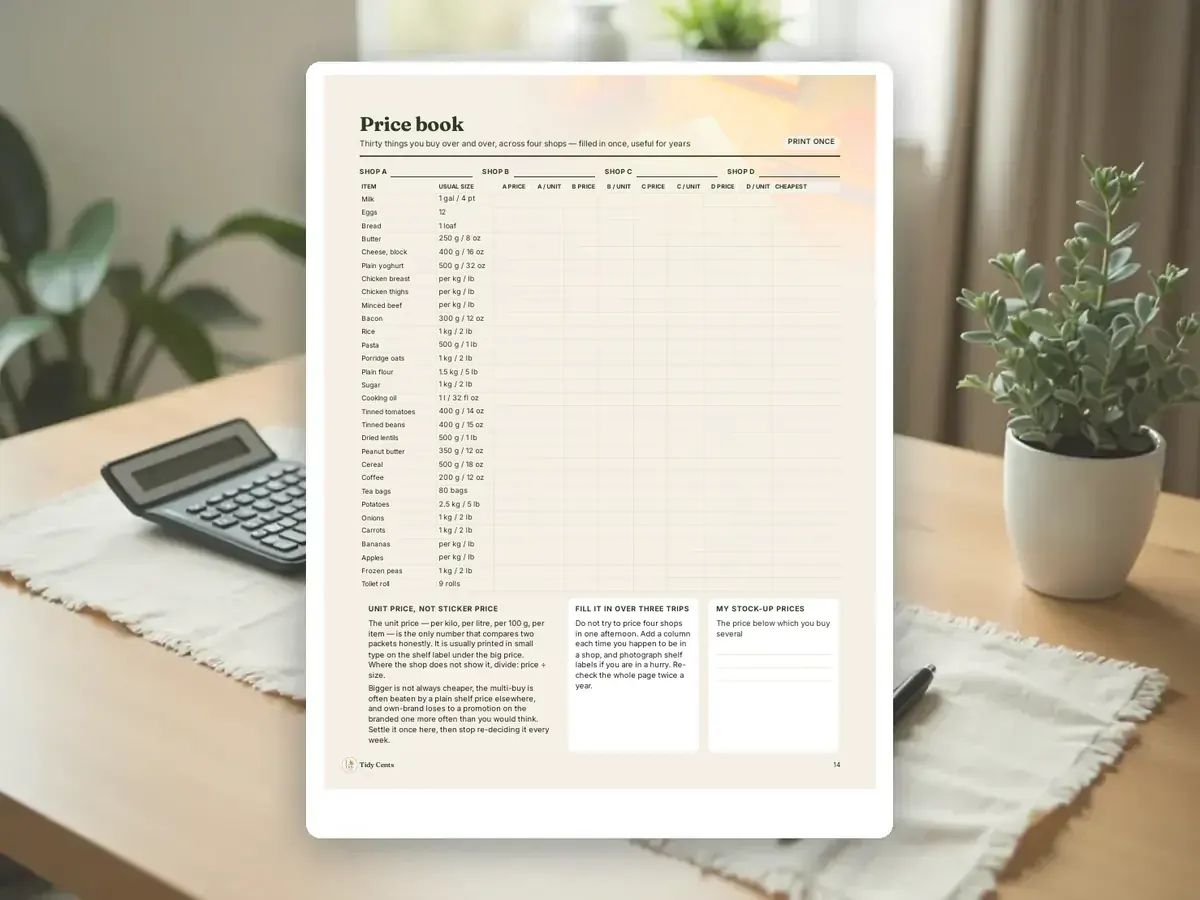 Meal Planning & Grocery Budget Kit — Page 14