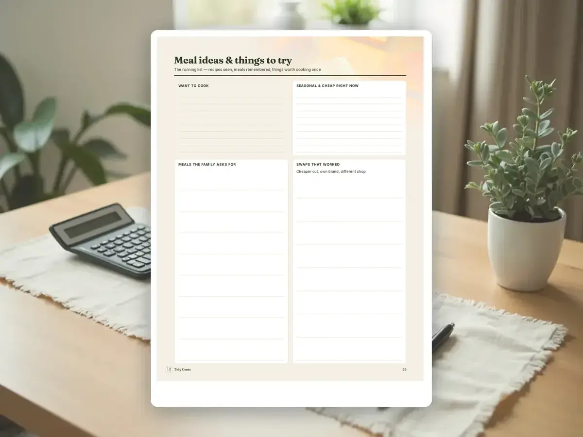 Meal Planning & Grocery Budget Kit — Page 29