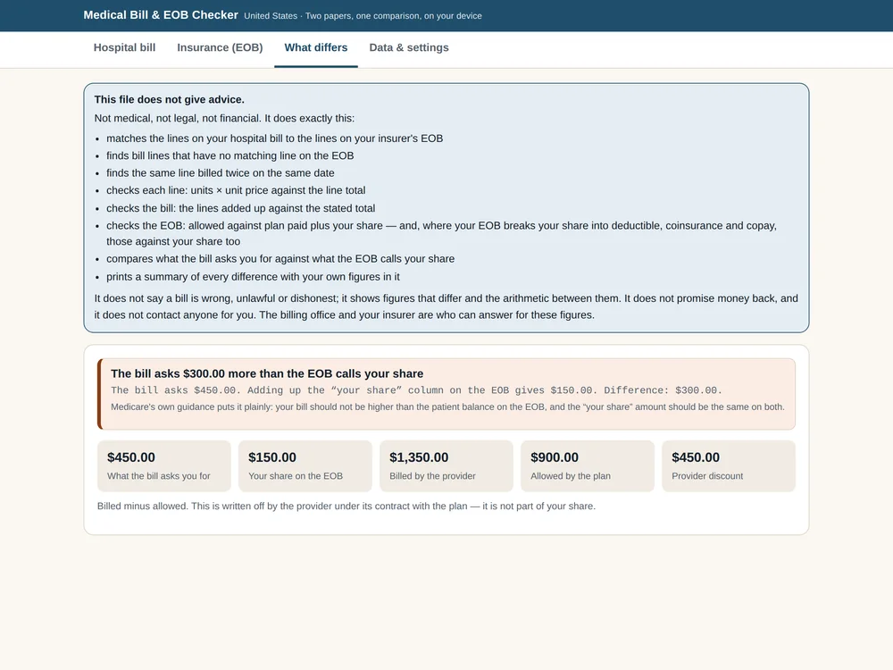 Medical Bill & EOB Checker (US) — Page 3