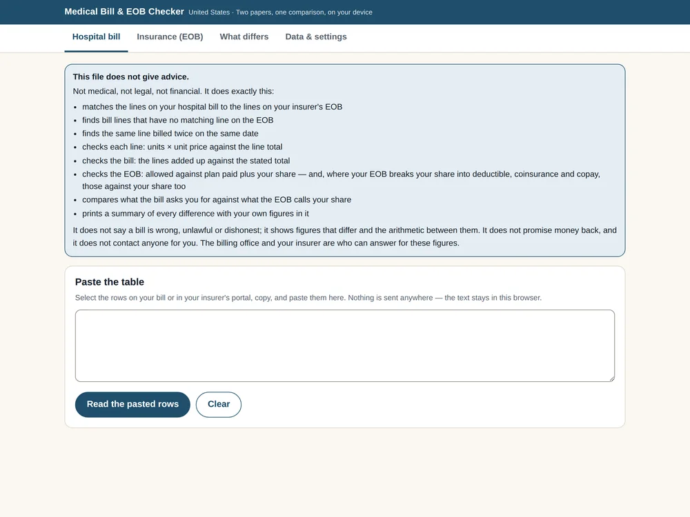 Medical Bill & EOB Checker (US) — Page 4