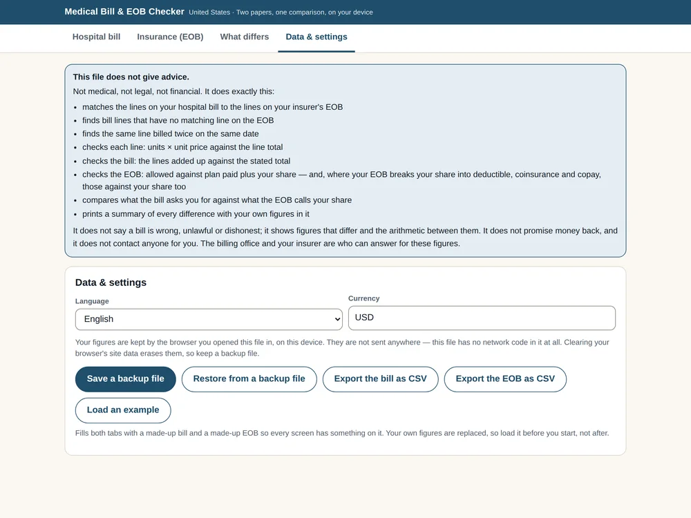 Medical Bill & EOB Checker (US) — Page 6