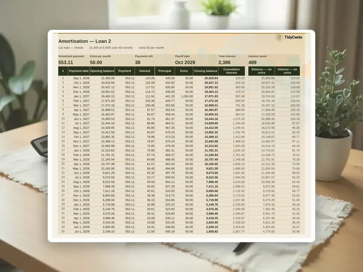 Mortgage & Loan Payoff Calculator — Page 6