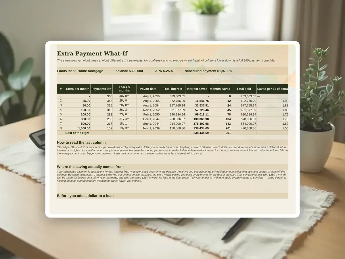 Mortgage & Loan Payoff Calculator — Page 10