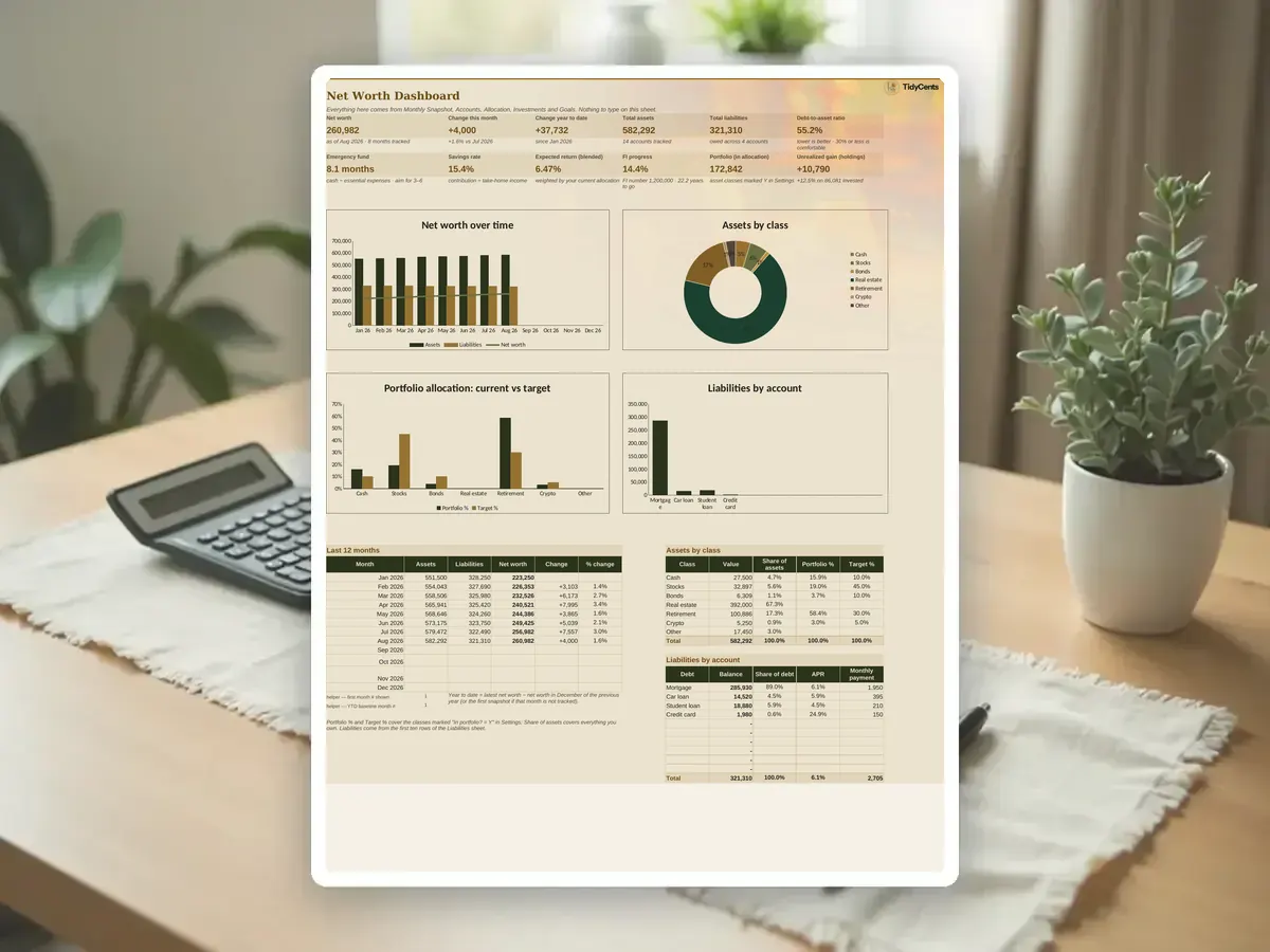 Net Worth & Investment Tracker — Page 3