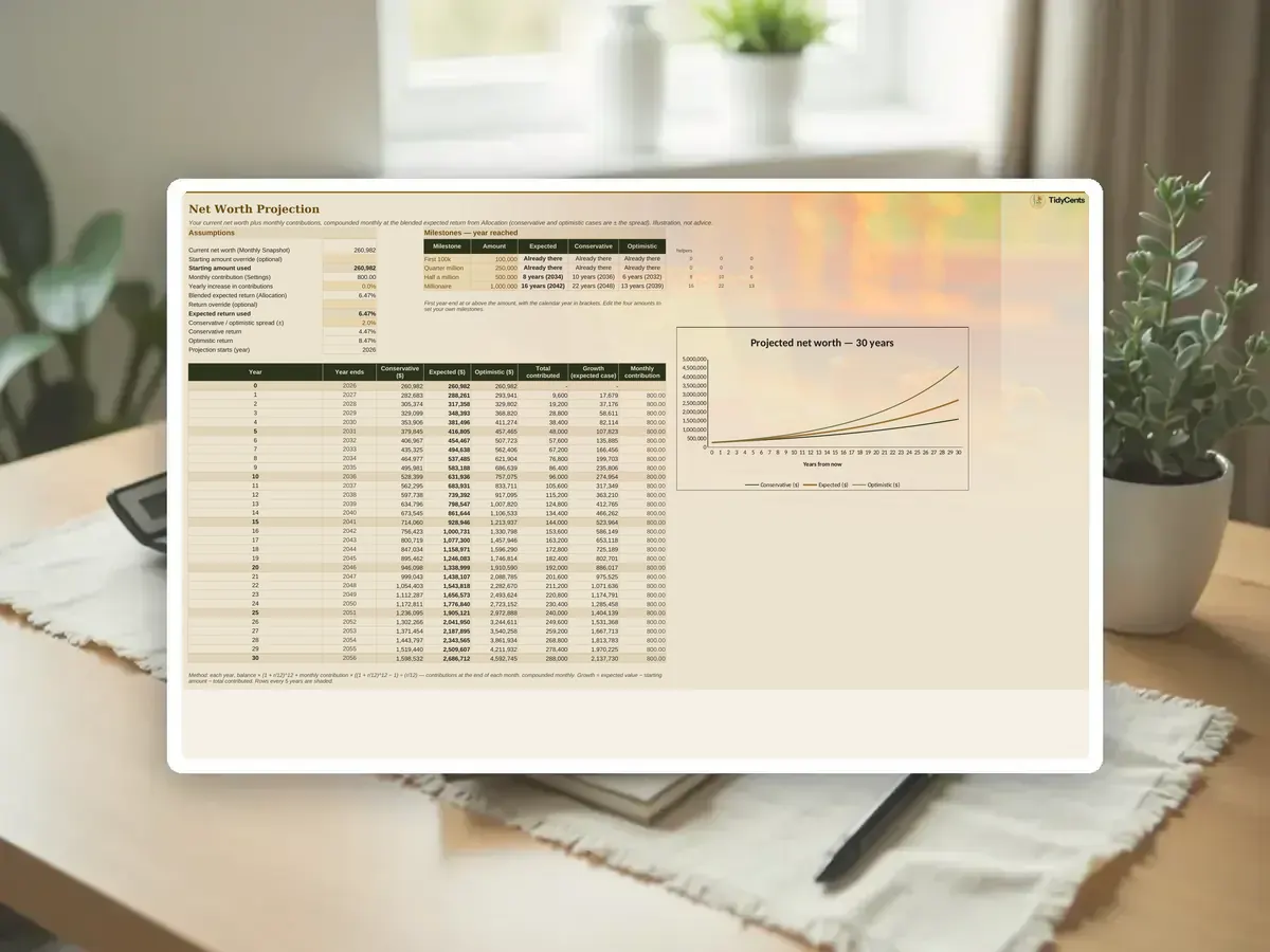Net Worth & Investment Tracker — Page 8