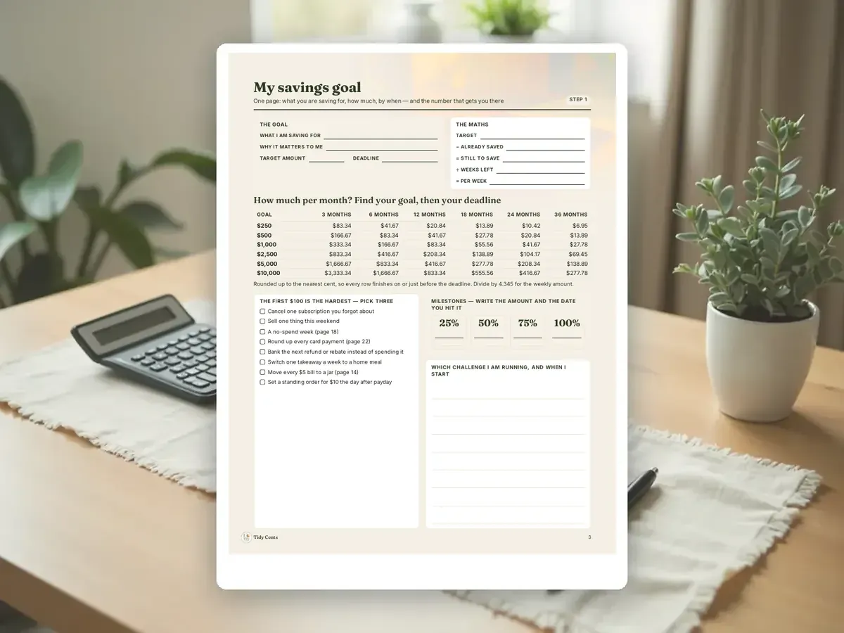 Savings Challenges Printable Bundle — Page 3